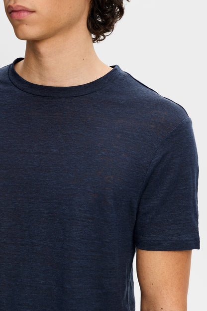 Coma Linen Tee / Navy