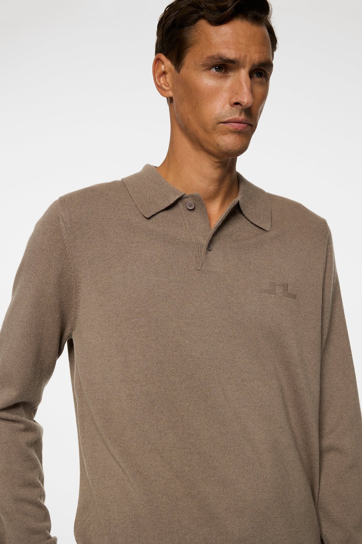 Edgar Knitted Wool Polo / Brindle