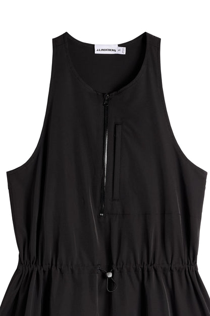 Merina Drape Dress / Black