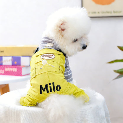 Personalized Embroidered Name Pet Jumpsuit | inCloth21