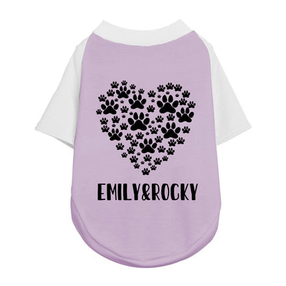Personalized Mother's Day Color-Block Pet T-shirt  | inCloth42