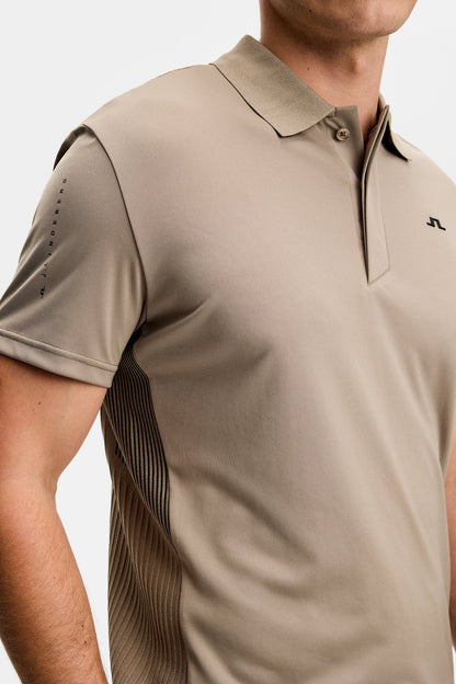 Neri Hybrid Knit Polo Shirt / Brindle