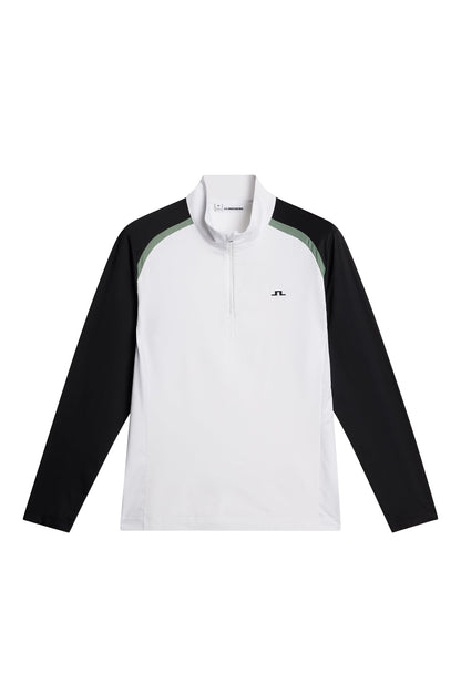 Blake Zip Mid Layer / White