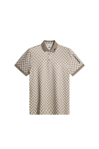 Tour Tech Print Polo / Bridge Stack Brindle M